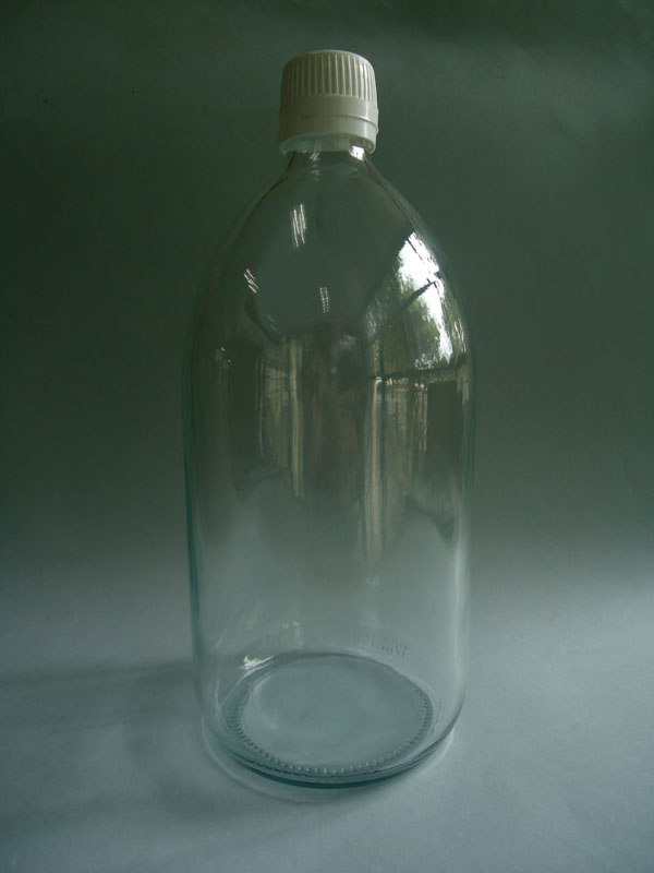 Frasco destilagotas 1 litro transparente (pack  20 u.)