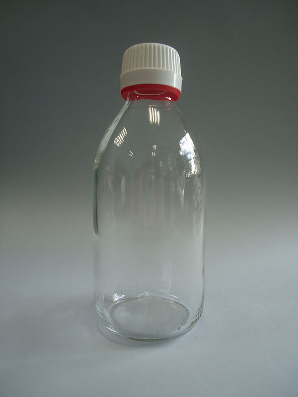 Frasco tapa precinto 1 litro transparente (pack 20 u.)