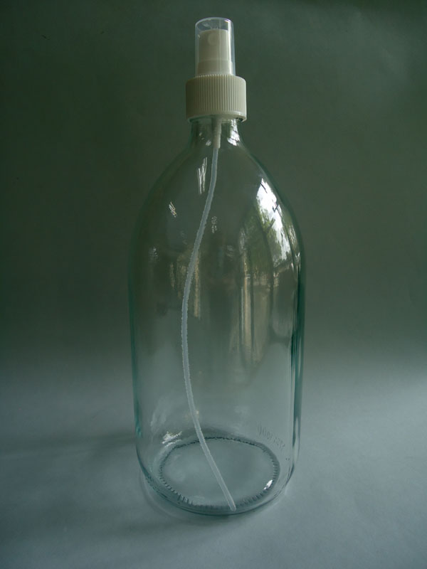 Frasco vaporizador 1 litro transparente (pack 20 u.)